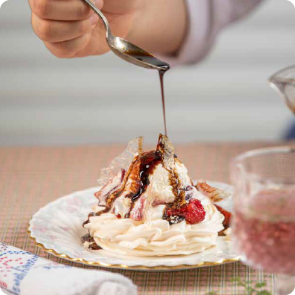  Roasted Strawberry Pavlova